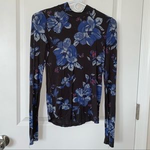 Free People Flower Print Long Sleeve